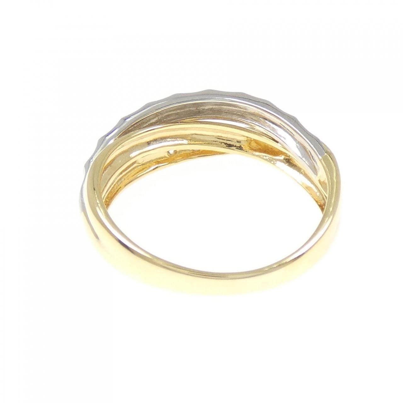 K18YG/PT900 ダイヤモンド リング 0.02CT