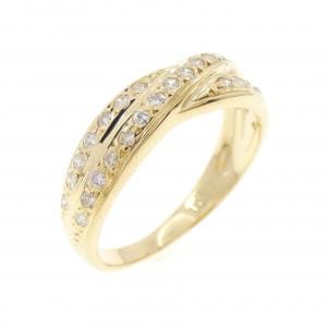 K18YG ダイヤモンド リング 0.25CT