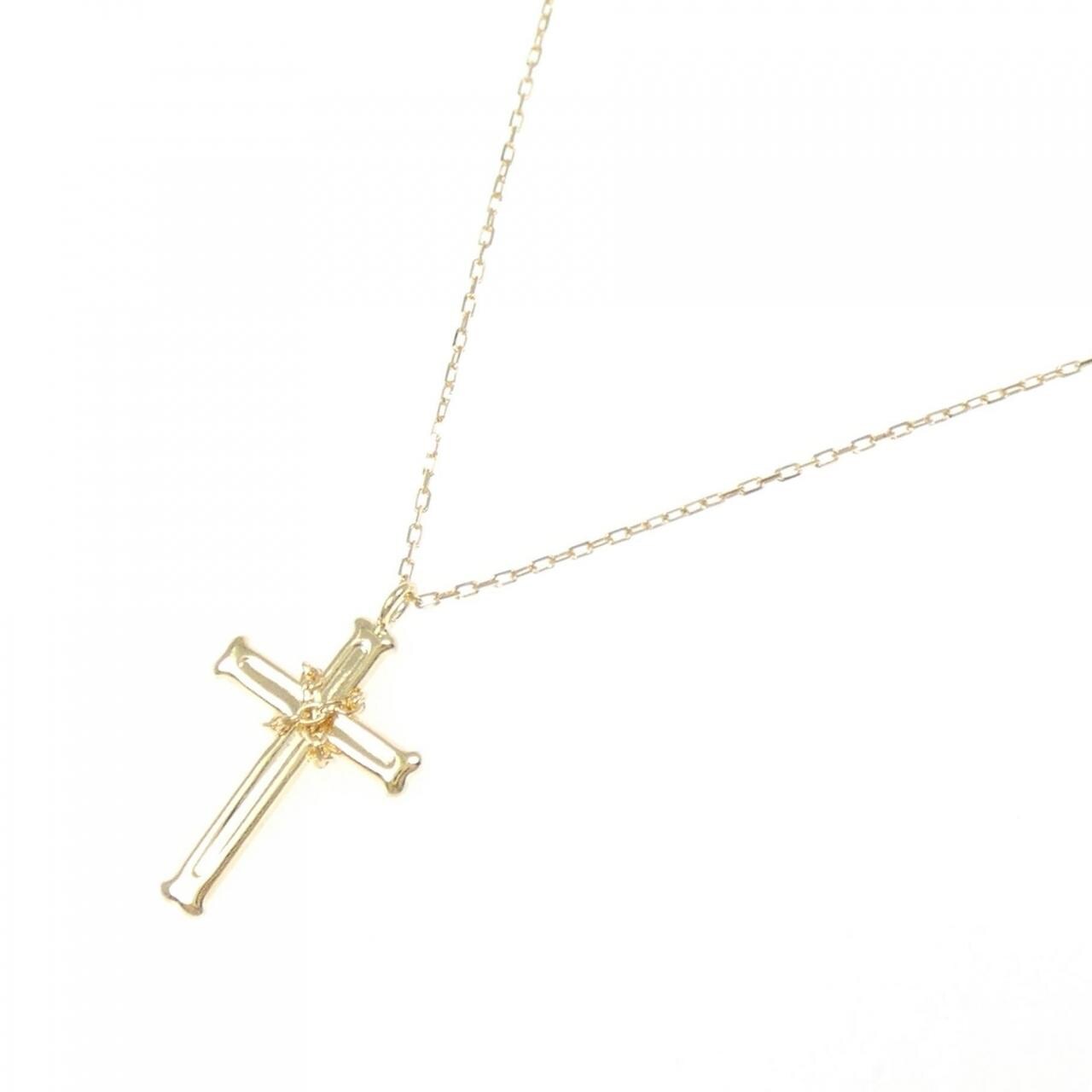 【新品】K18YG クロス ネックレス