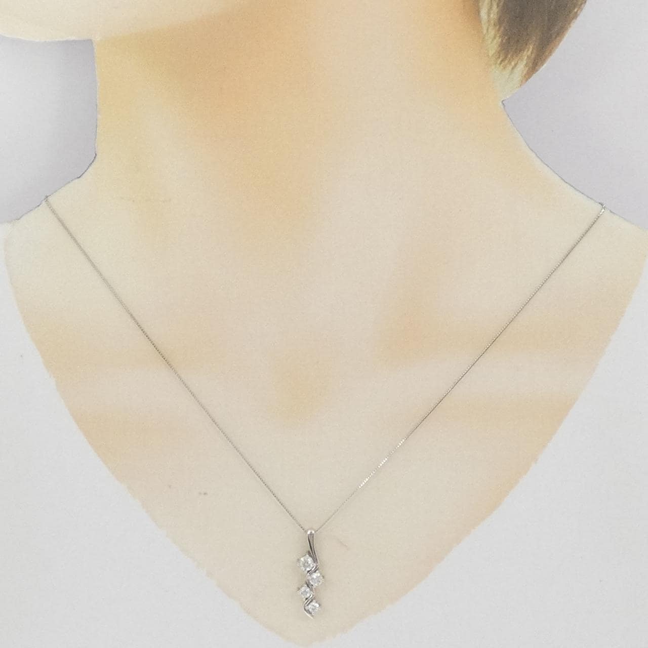 PT900/PT850 ダイヤモンド ネックレス 0.51CT