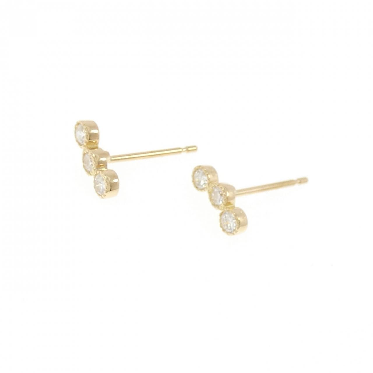 【リメイク】K18YG ダイヤモンド ピアス 0.20CT