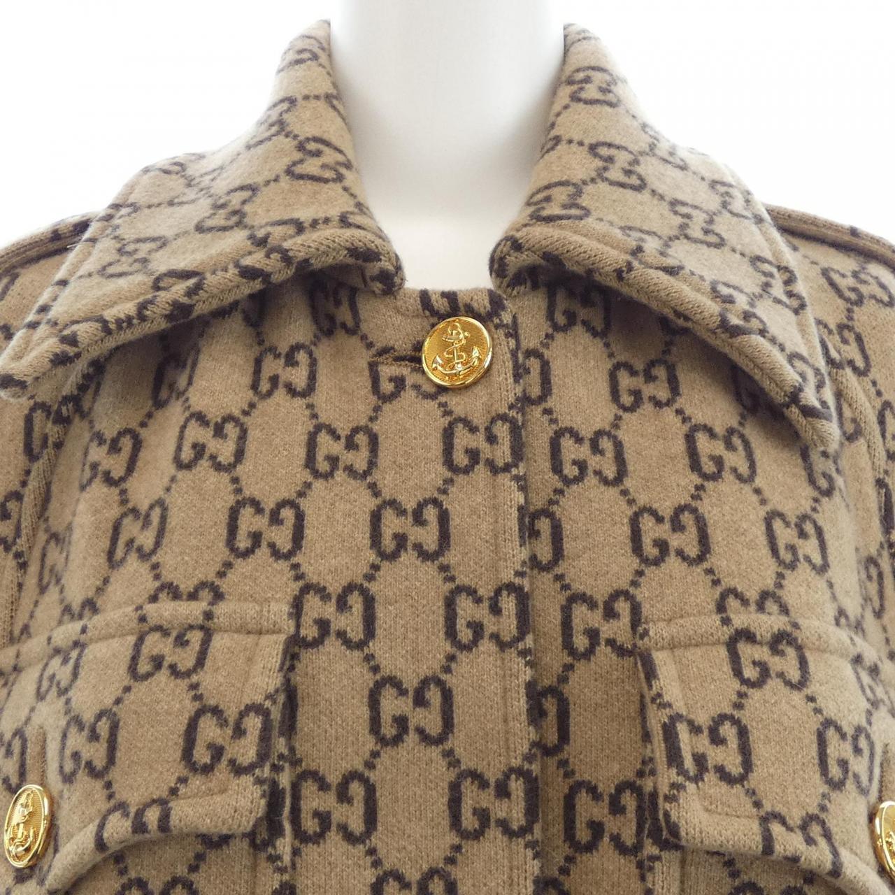 グッチ GUCCI GGウールケープ GGパターン 610488 XKA5U ケープ