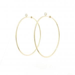 ティファニー ダイヤモンド フープ ピアス