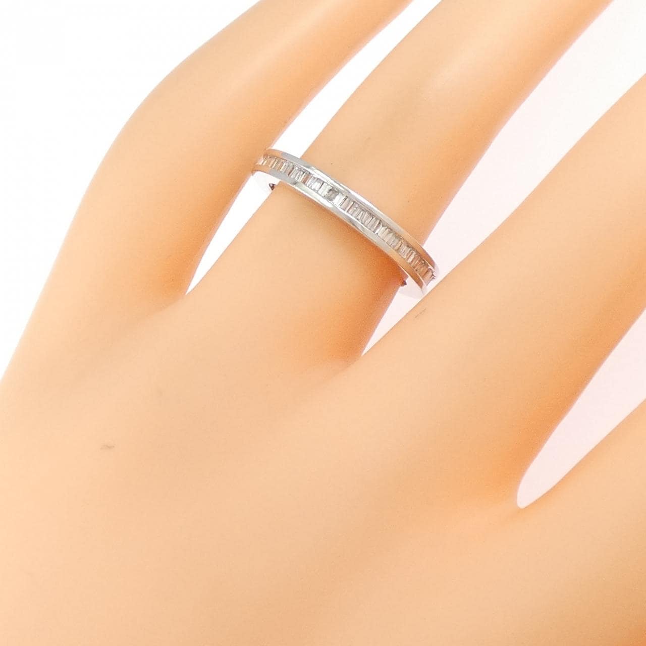 K18WG フルエタニティ ダイヤモンド リング 0.50CT