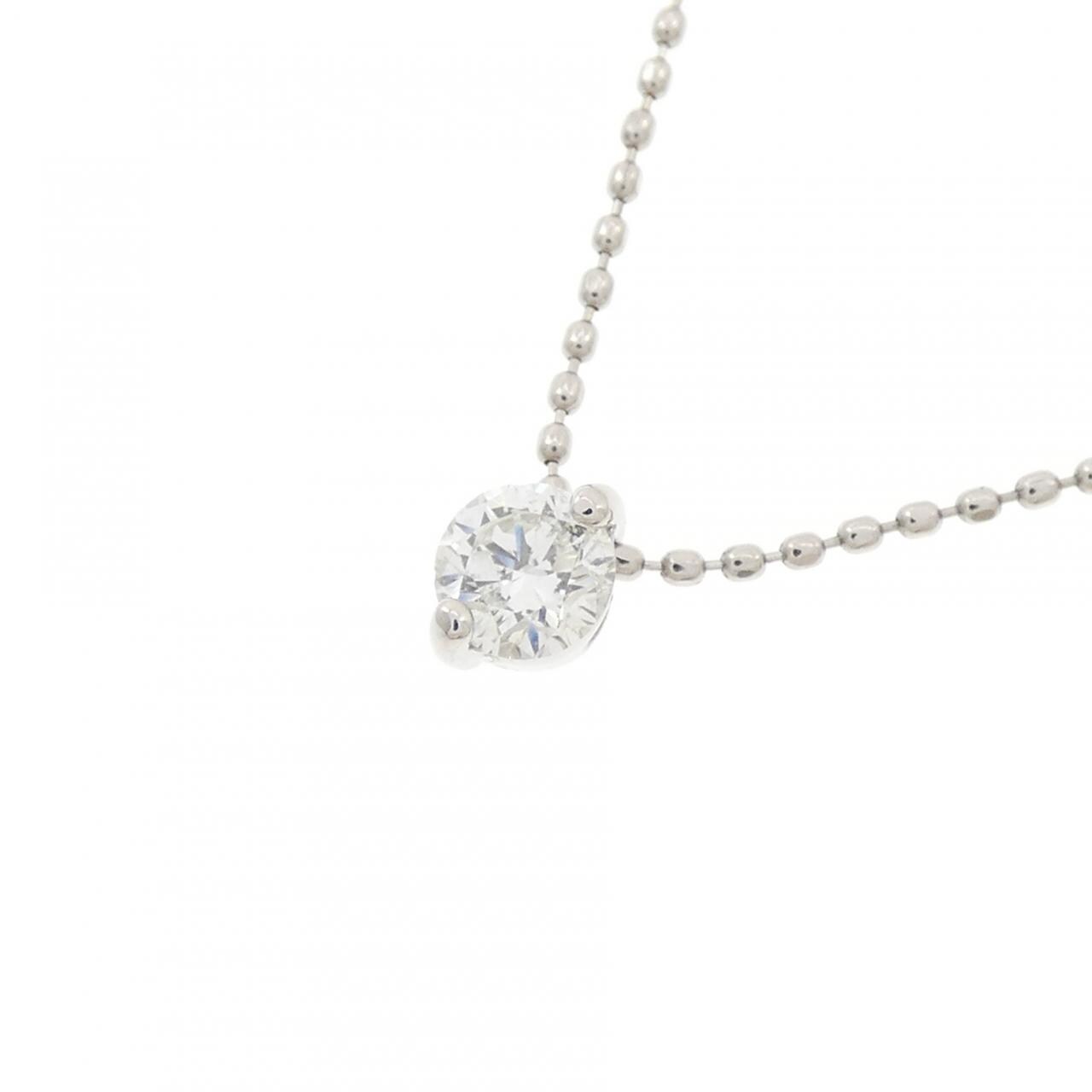 PT900 ソリティア ダイヤモンド ネックレス 0.23CT