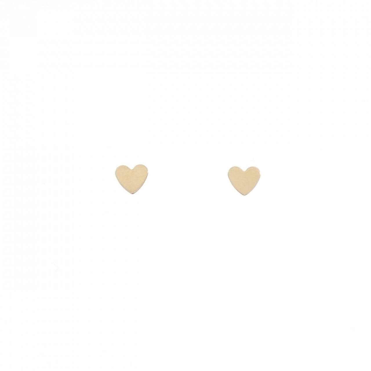 K18YG heart earrings
