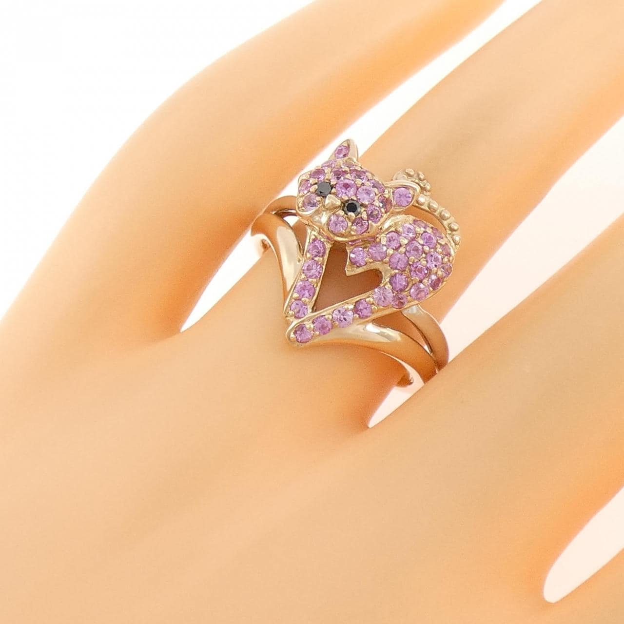 ♥️K18WG♥️マスミカサハラ　リング15号&ペントップセット QVC コメ兵｜カサハラ マスミ サファイヤ リング 0.65CT｜カサハラ マスミ
