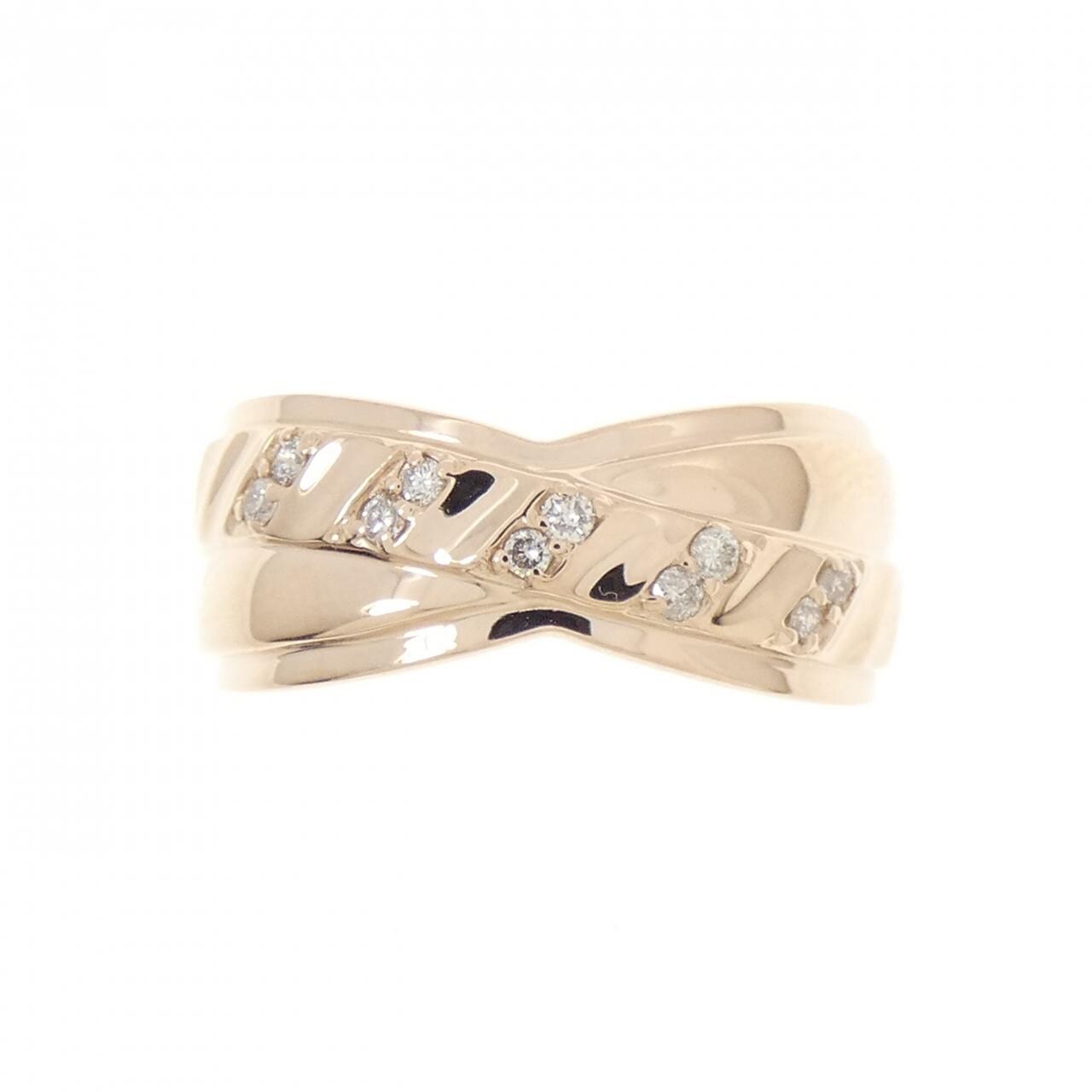 K18PG ダイヤモンド リング 0.10CT