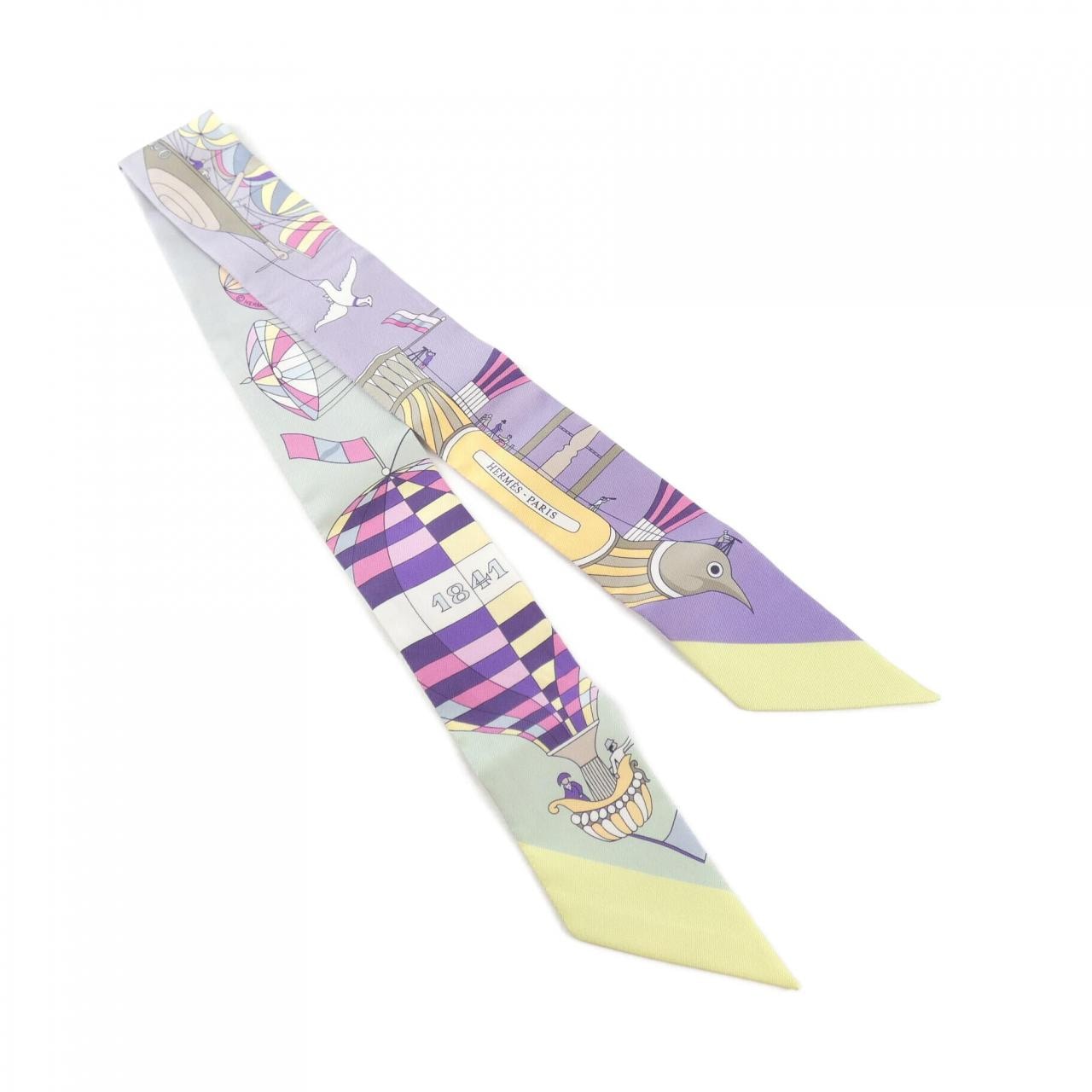 HERMES LES FOLIES DU CIEL Twilly 061722S Scarf