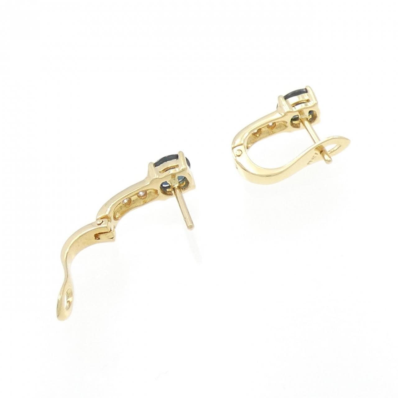 750YG/750WG Sapphire Earrings