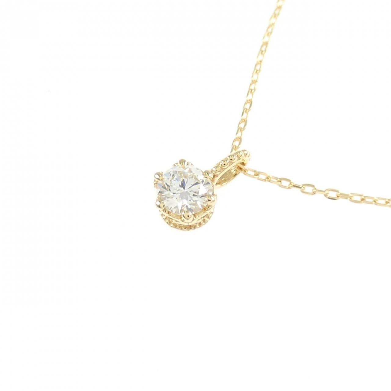 K18YG ダイヤモンド ネックレス 0.123CT