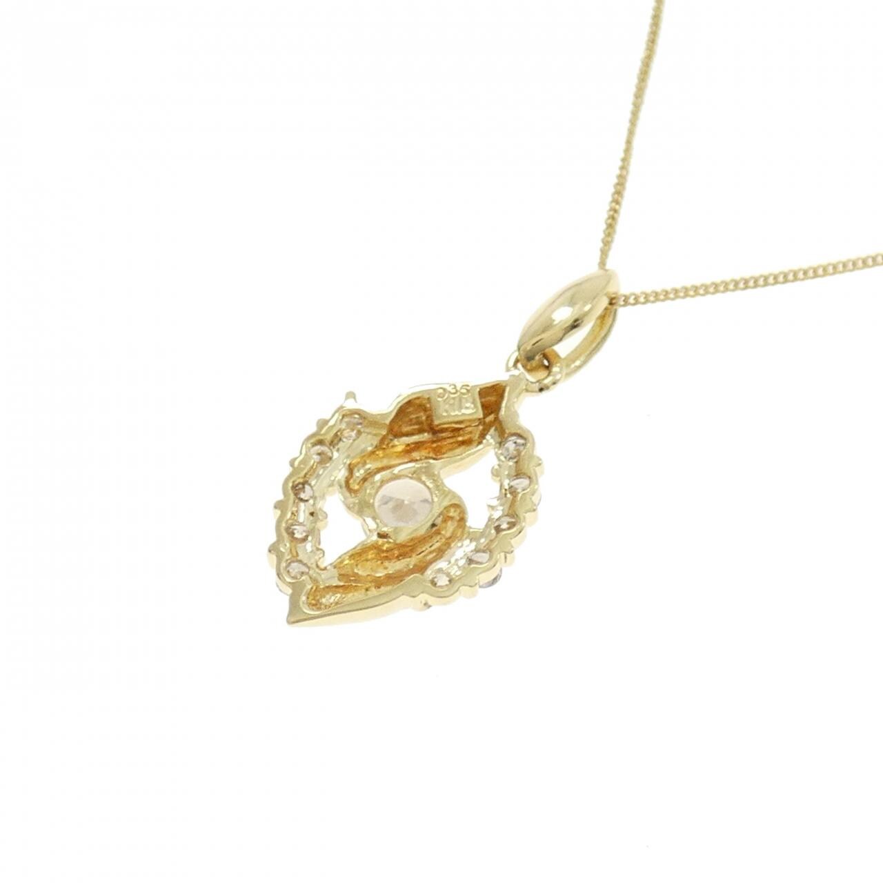 K18YG ダイヤモンド ネックレス 0.35CT