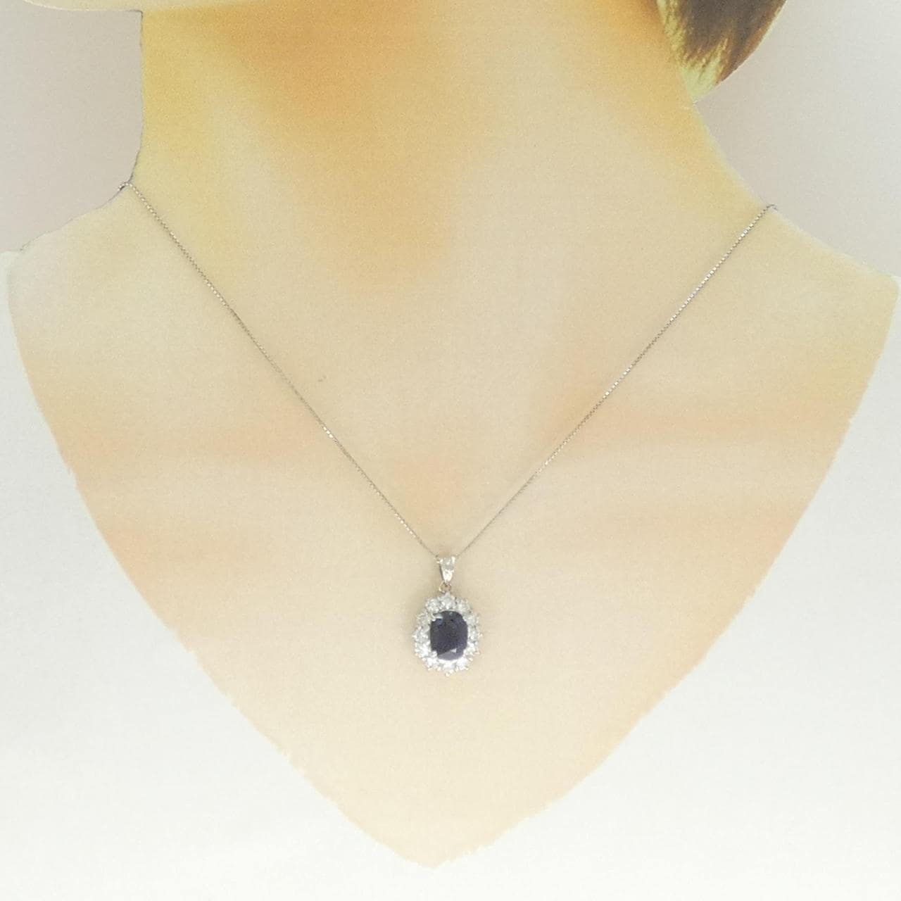 PT900/K14WG サファイヤ ネックレス 2.31CT