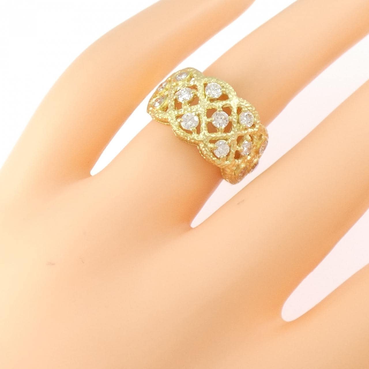 K18YG ダイヤモンド リング 0.78CT