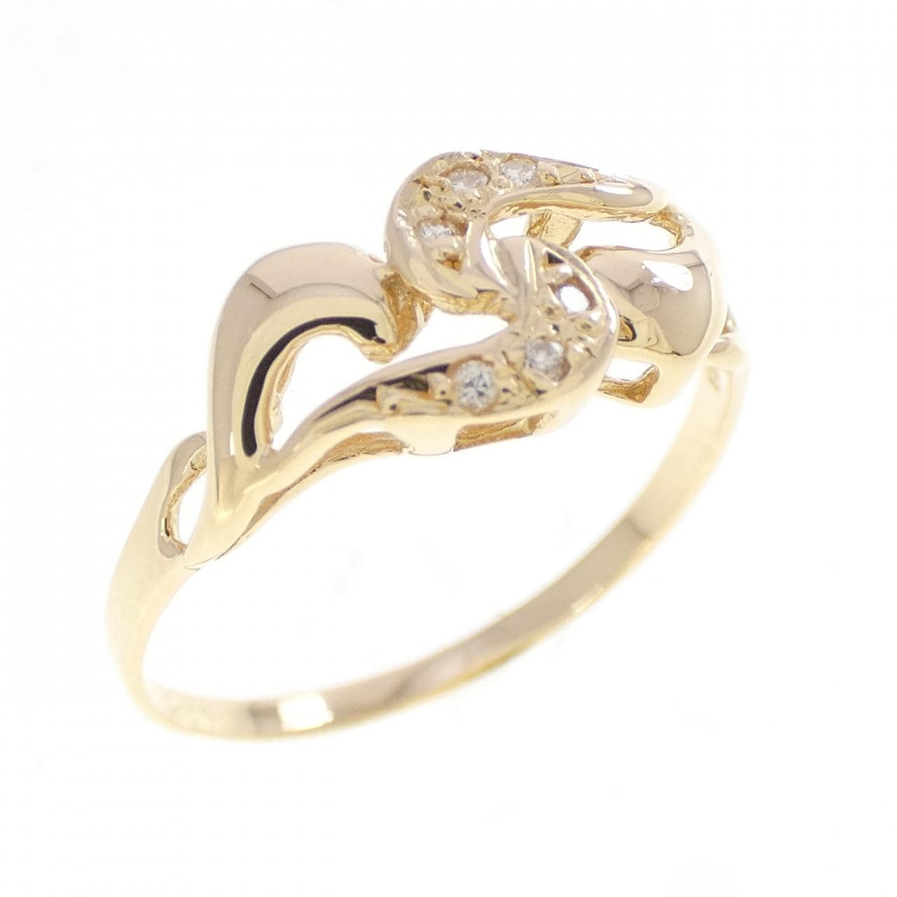 K18YG ダイヤモンド リング 0.03CT