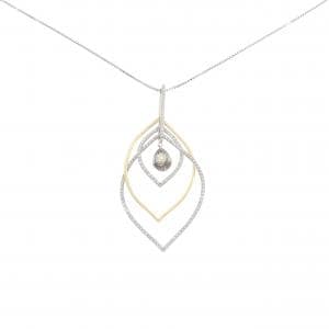 K18WG/K18YG ダイヤモンド ネックレス 0.169CT