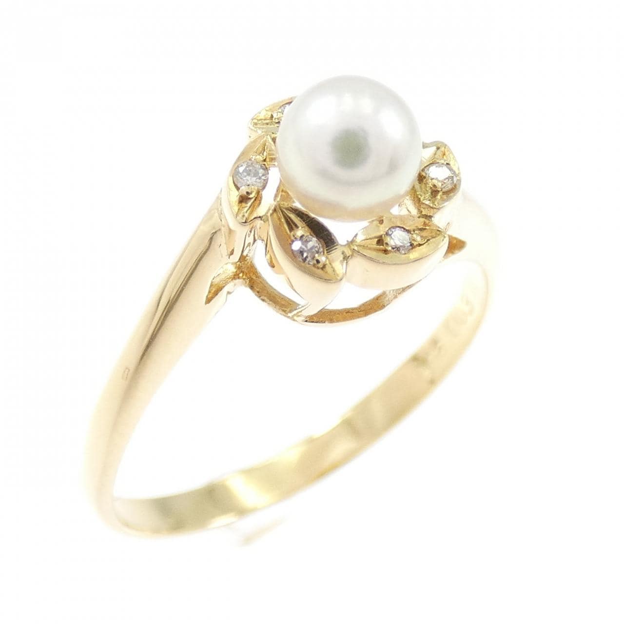 K18YG アコヤパール リング 4.2mm