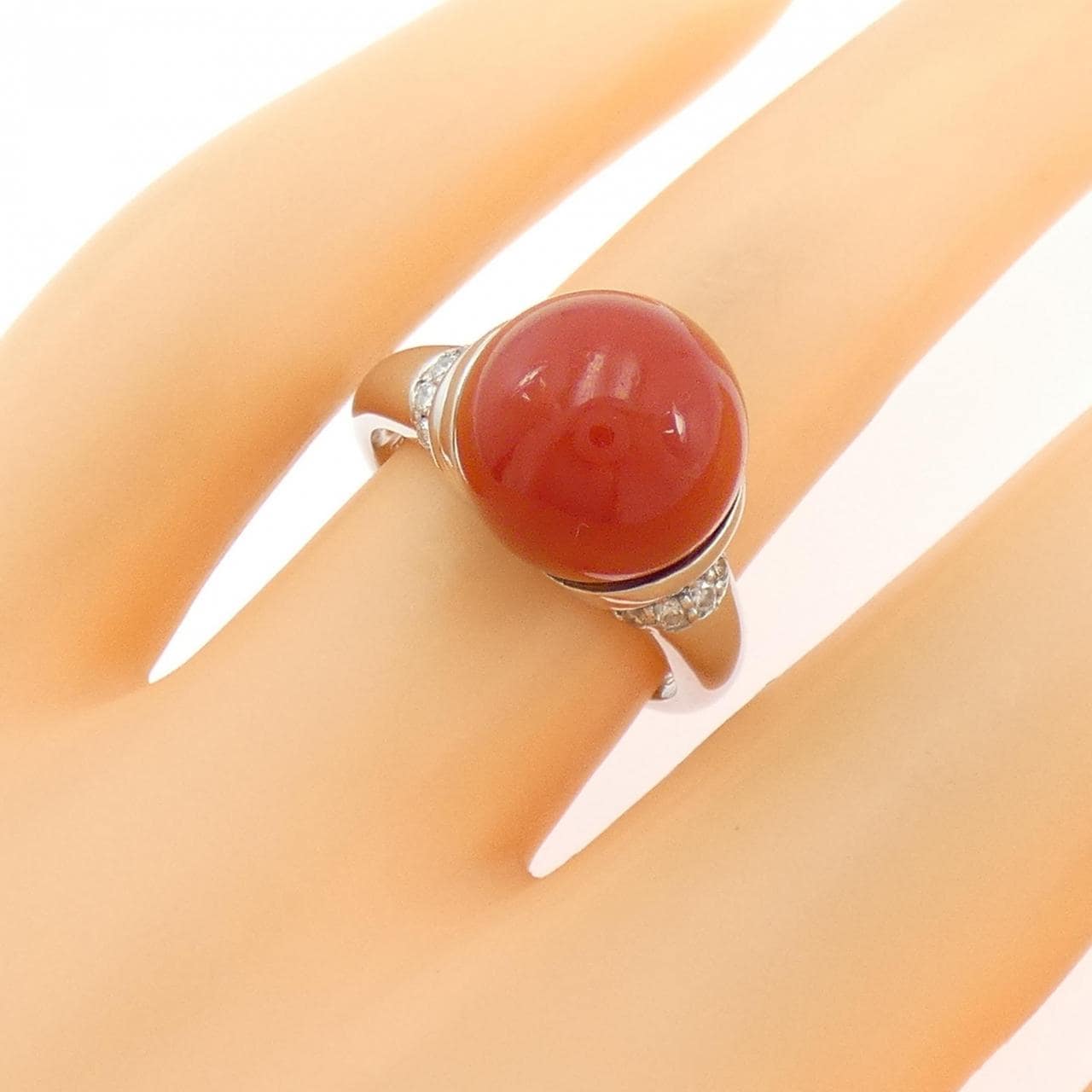 PT900 サンゴ リング 11.1mm