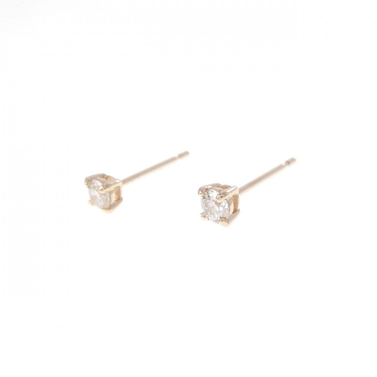 K18PG ダイヤモンド ピアス 0.20CT