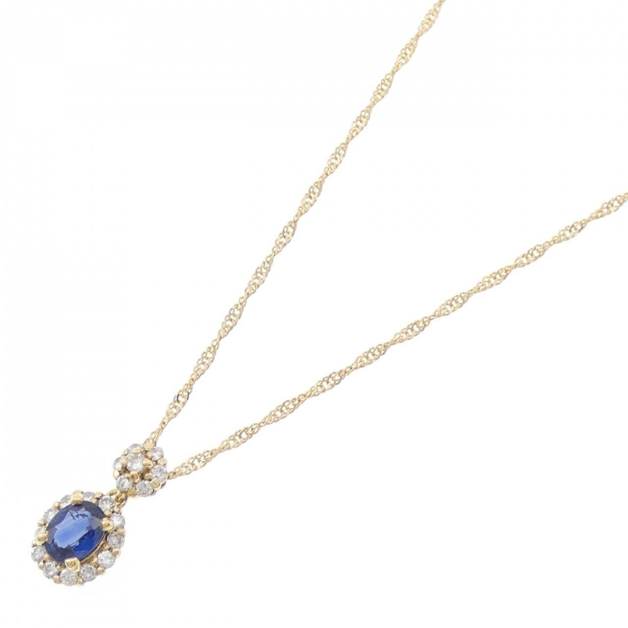 K18YG サファイヤ ネックレス 0.30CT
