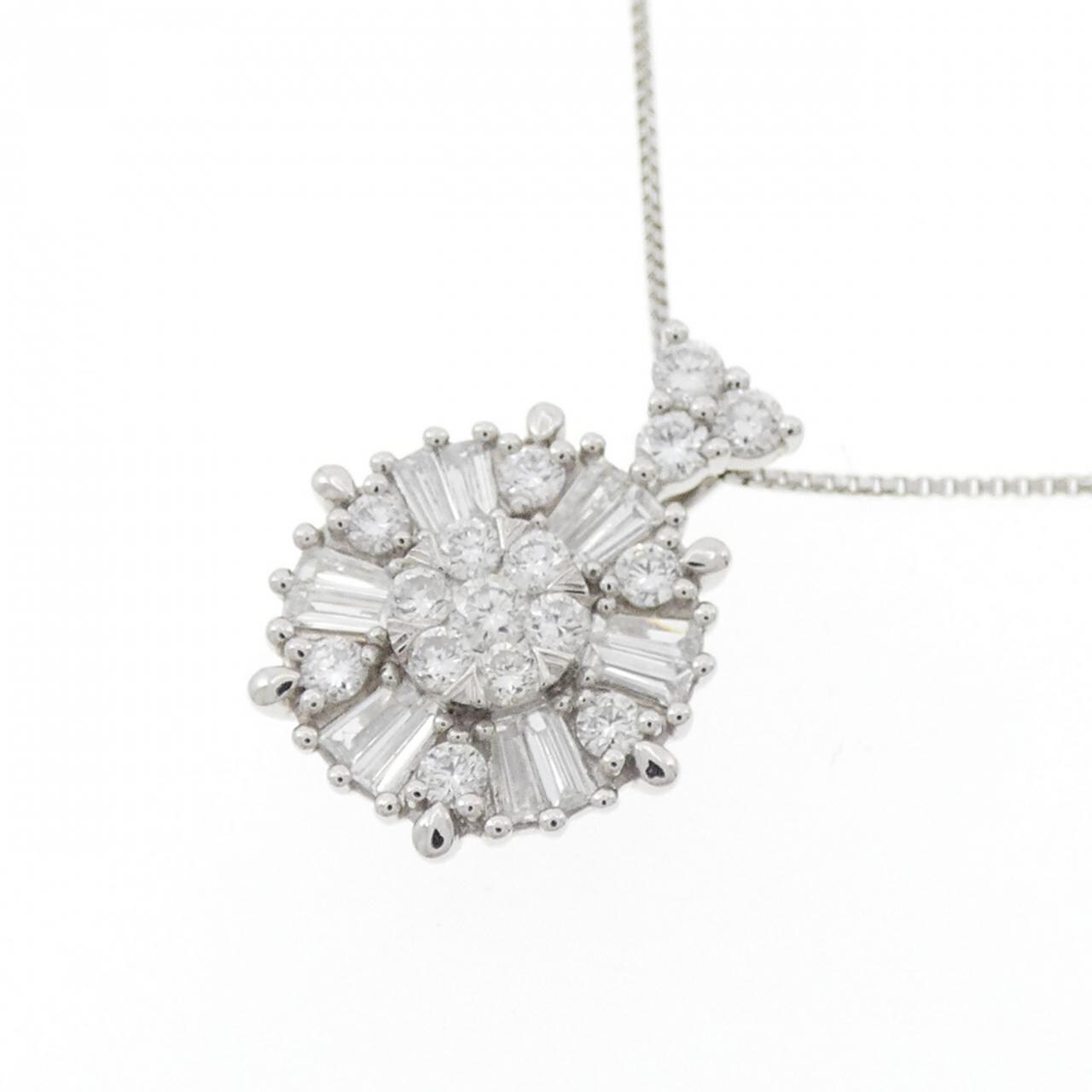 PT950/PT850 ダイヤモンド ネックレス 0.55CT