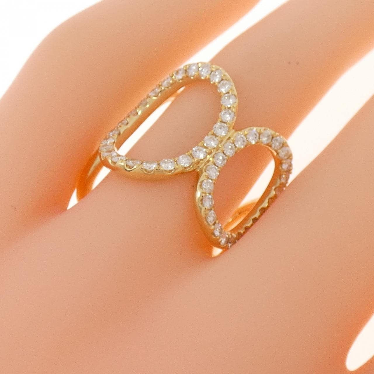 750YG ダイヤモンド リング 0.75CT