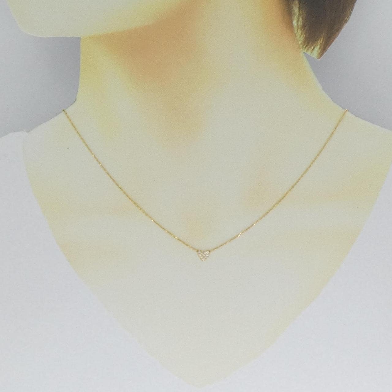 AHKAH米粒钻项链0.06CT