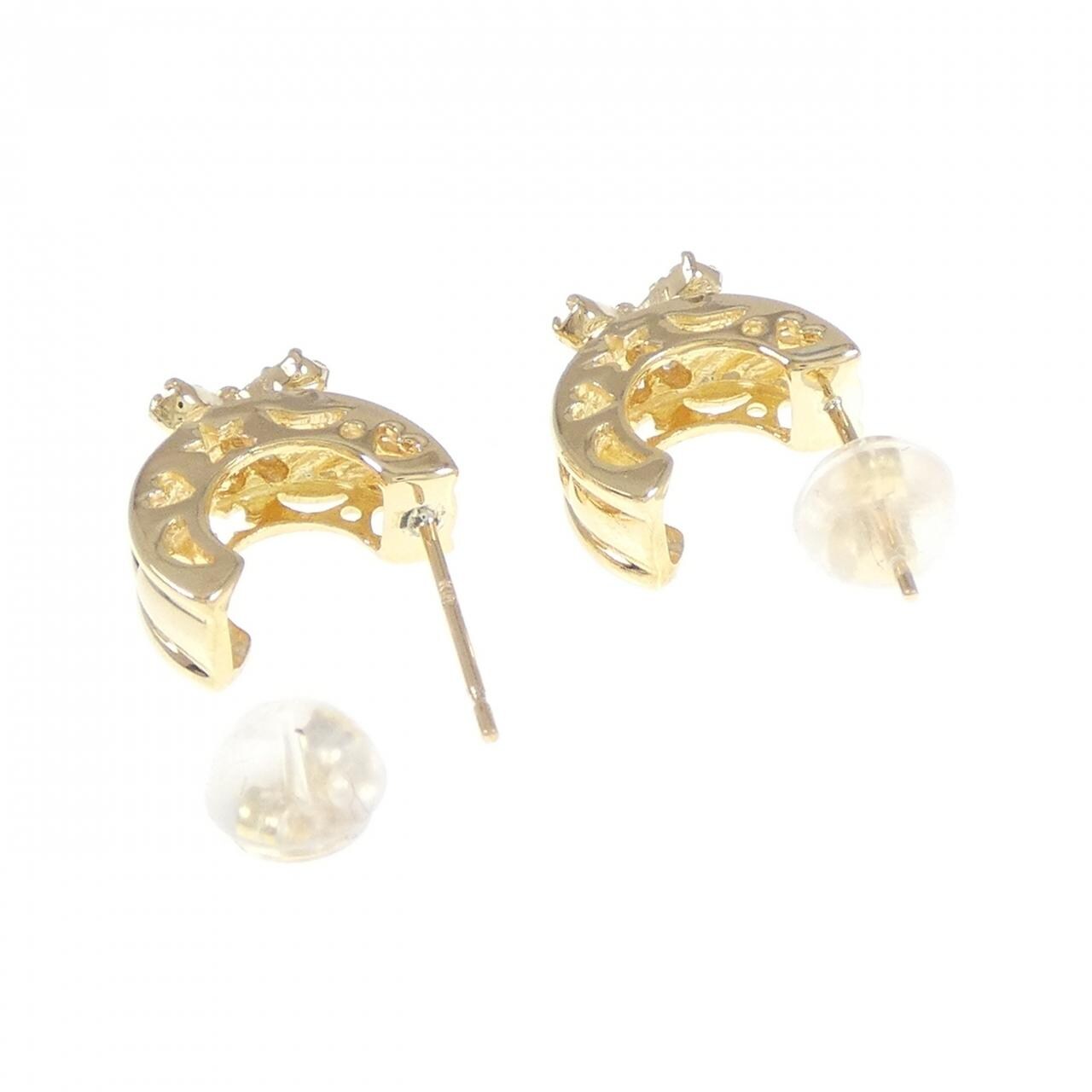 K18YG ダイヤモンド ピアス 0.18CT