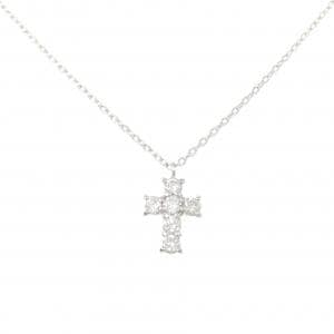 ヴァンドーム クロス ダイヤモンド ネックレス 0.18CT