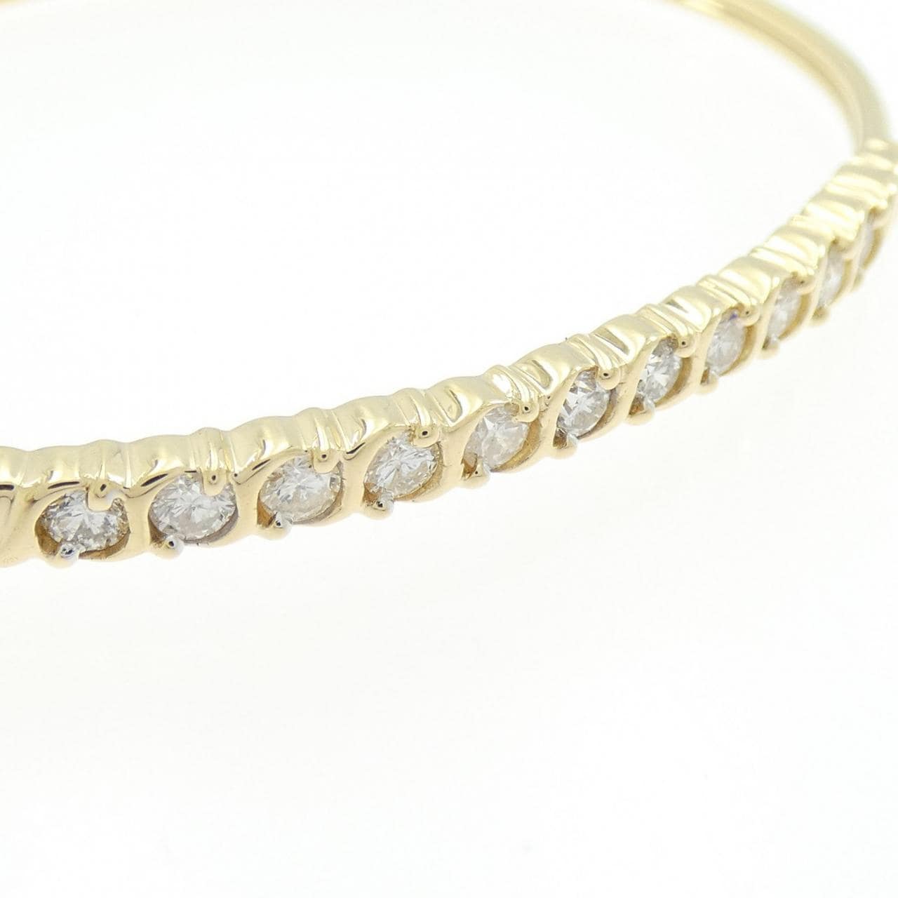 K18YG ダイヤモンド バングル 1.00CT