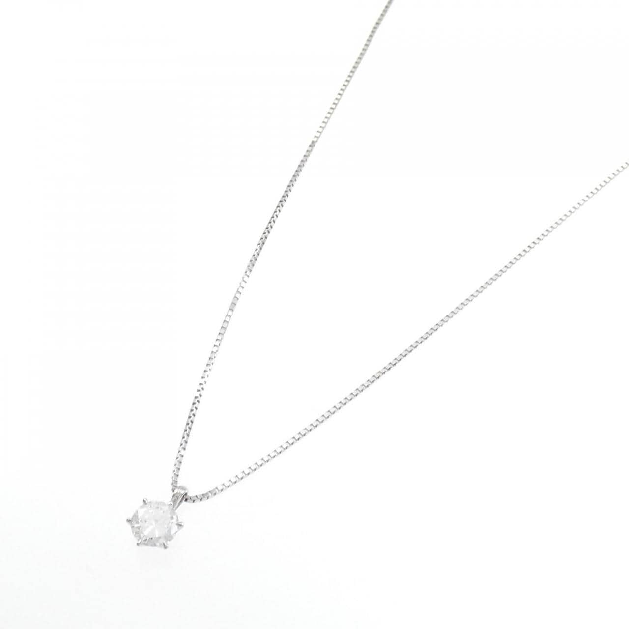 [BRAND NEW] PT Diamond Necklace 0.380CT F SI2 Good
