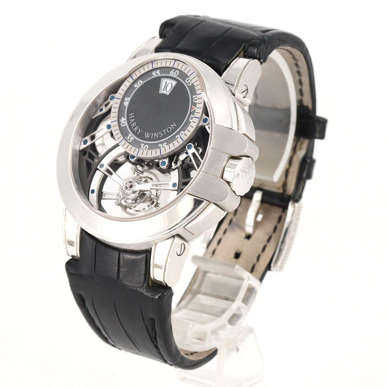 ハリーウィンストン オーシャントゥールビヨンジャンピングアワー WG OCEMTJ45WW001 WG 手巻