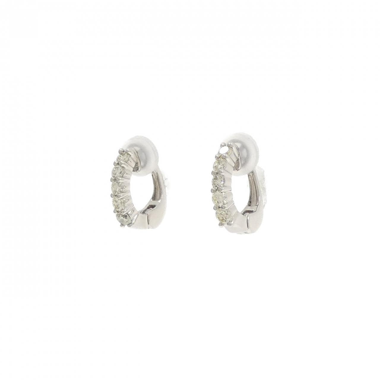 PT950 ダイヤモンド イヤリング 0.32CT