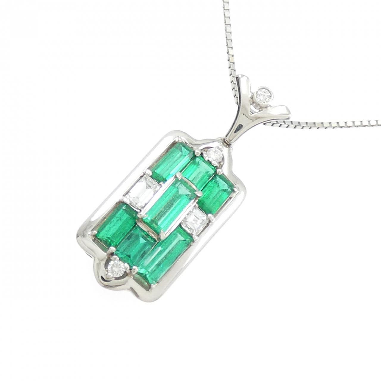 PT900/PT850 エメラルド ネックレス 2.51CT