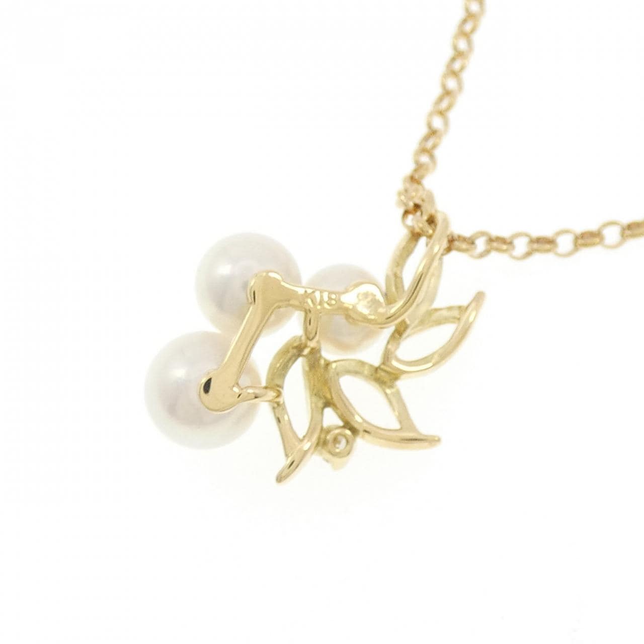 K18YG アコヤパール ネックレス