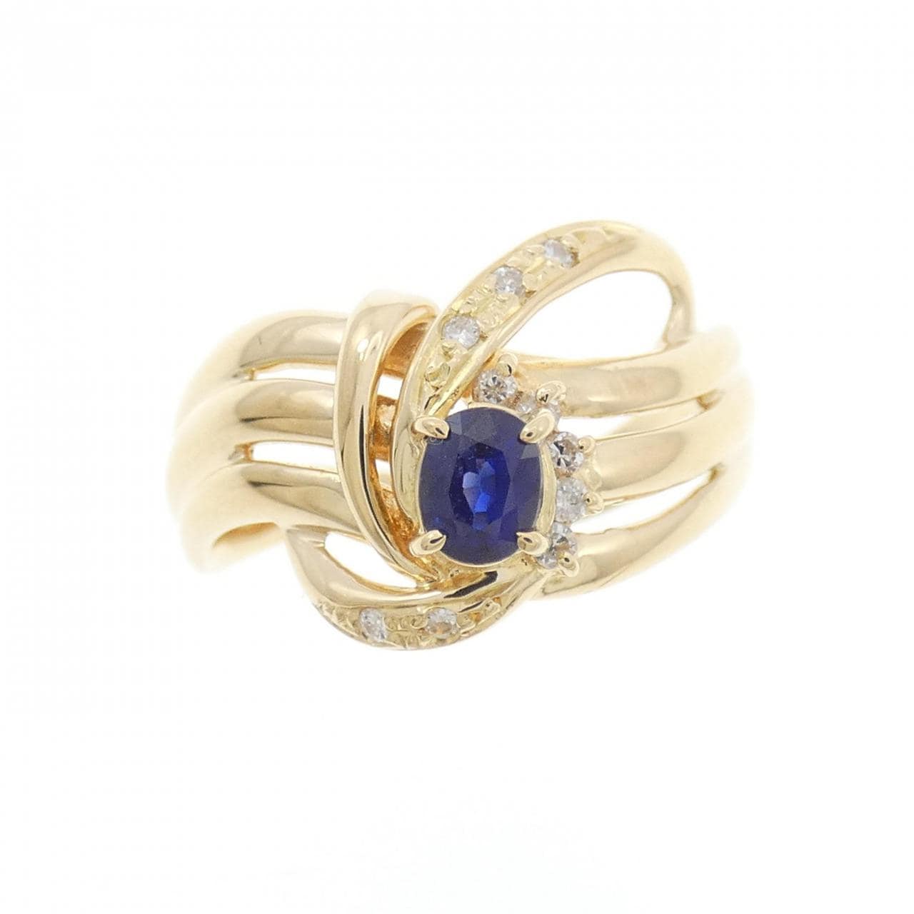 K18YG サファイヤ リング