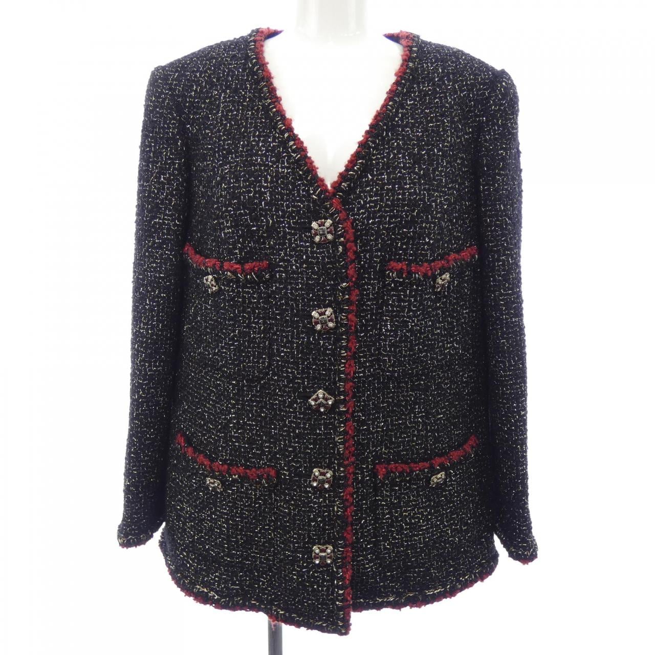 シャネル CHANEL ノーカラージャケット