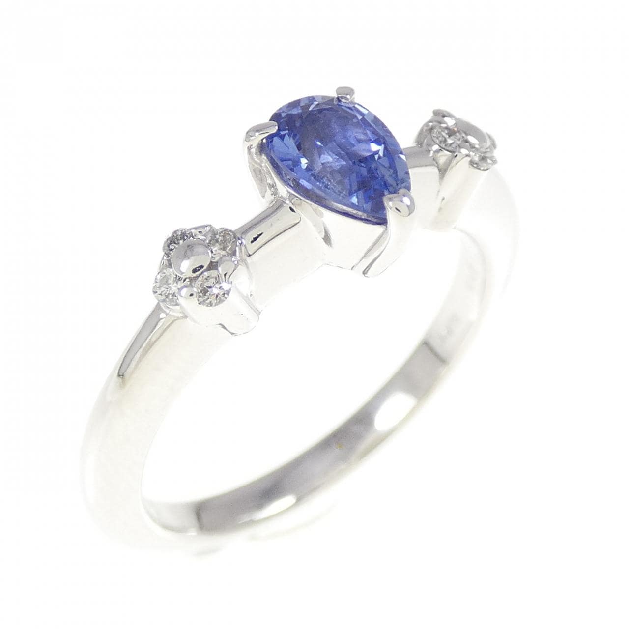 K18WG サファイヤ リング 0.518CT