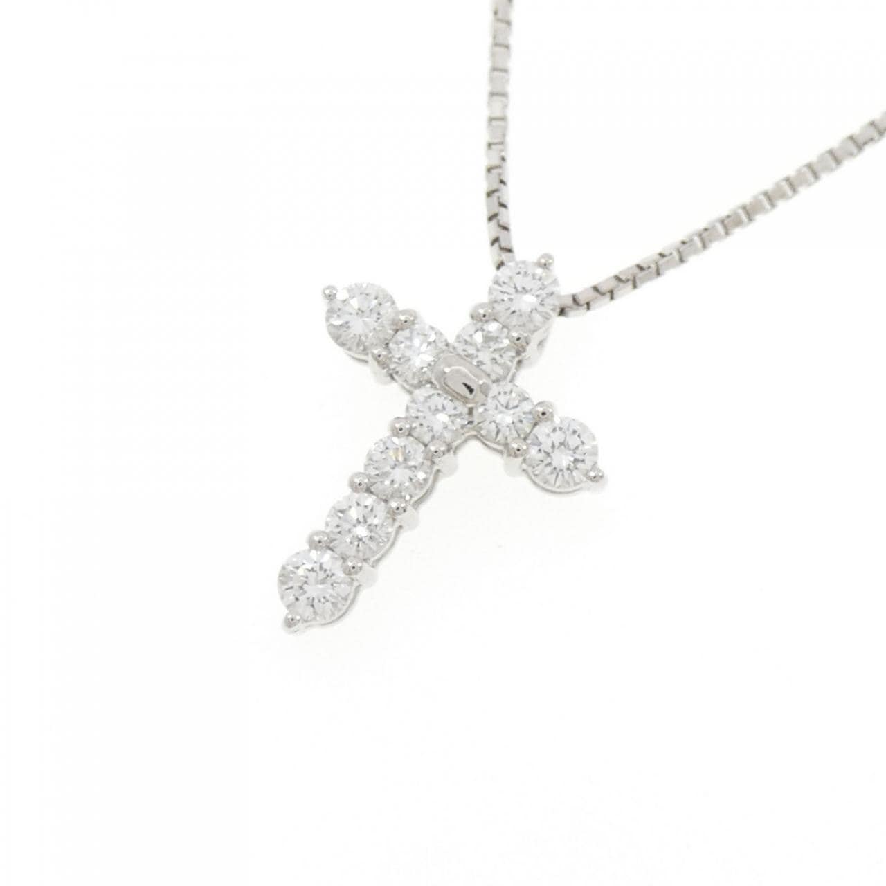 タサキ クロス ダイヤモンド ネックレス 0.48CT