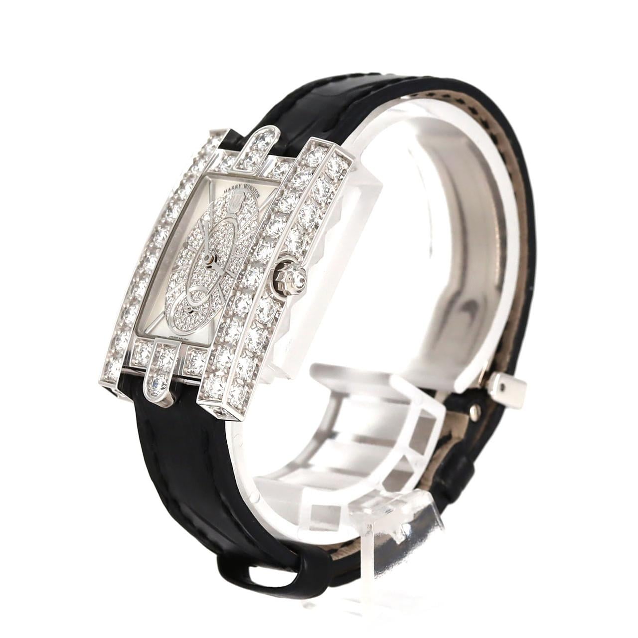 ハリーウィンストン アヴェニューエリプティック WG/D･センターパヴェ 310LQW/AVEQHM21WW241 WG クォーツ