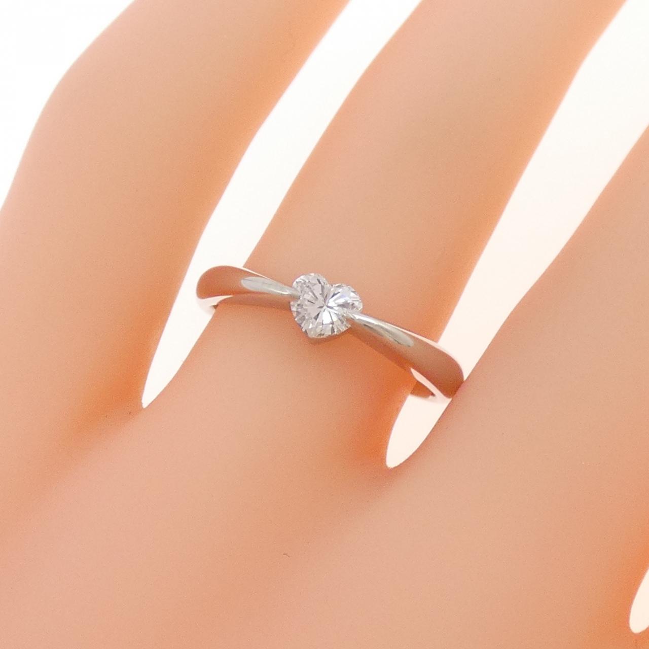 PT900 ハート ダイヤモンド リング 0.285CT