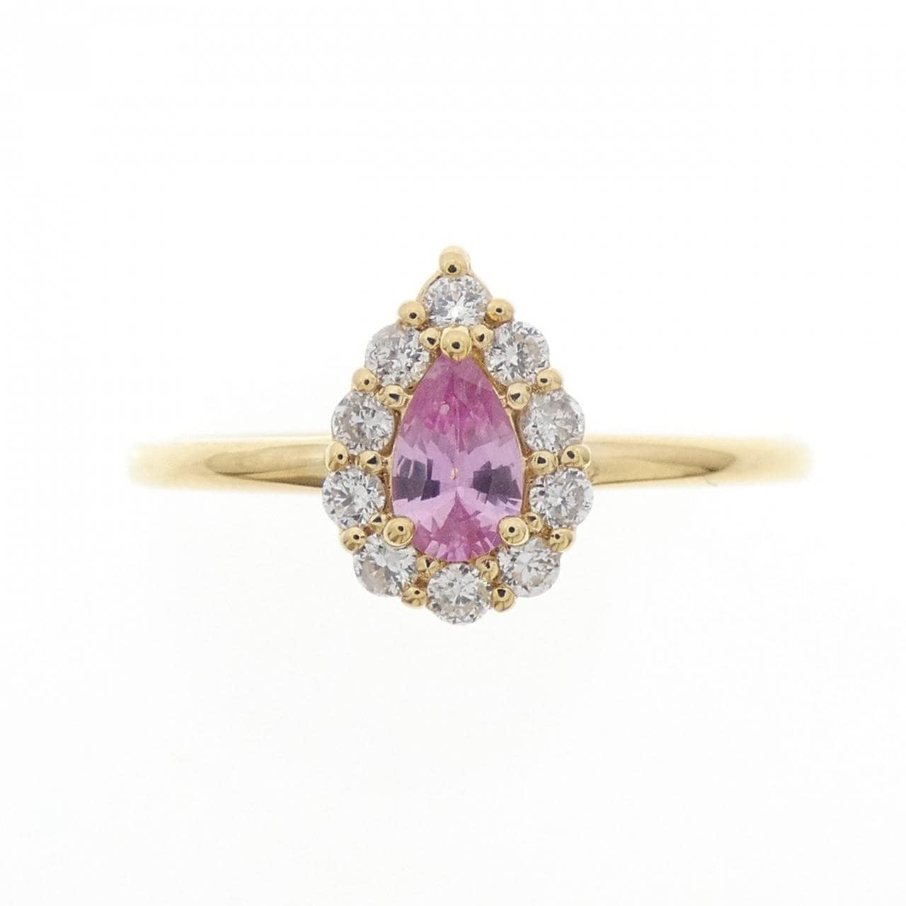 K18YG サファイヤ リング 0.44CT