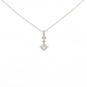 K18WG ダイヤモンド ネックレス 0.20CT