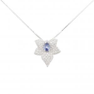 750WG サファイヤ ネックレス 0.33CT