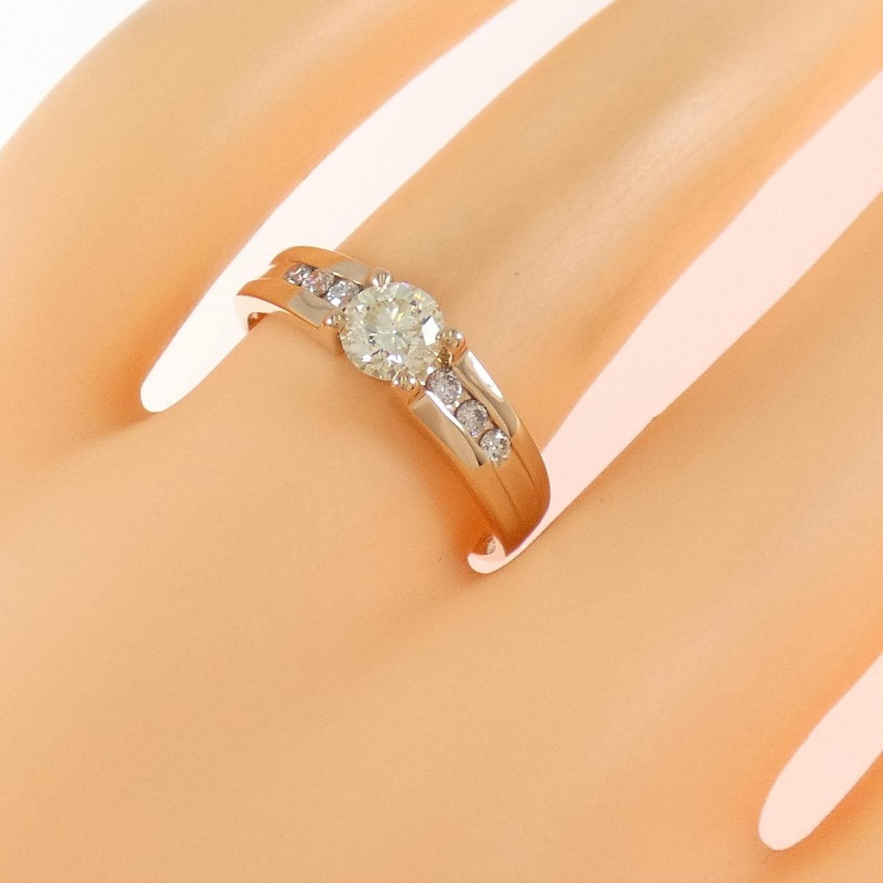 K18PG ダイヤモンド リング 0.591CT