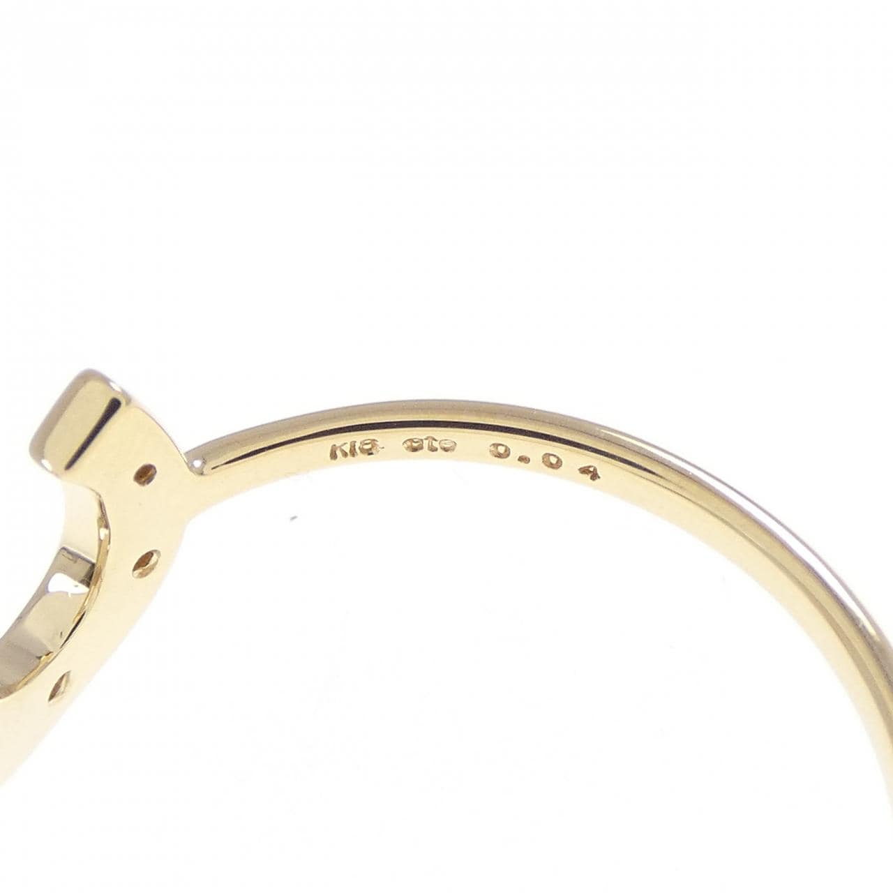 Ethe 馬蹄形鑽石戒指 0.04CT