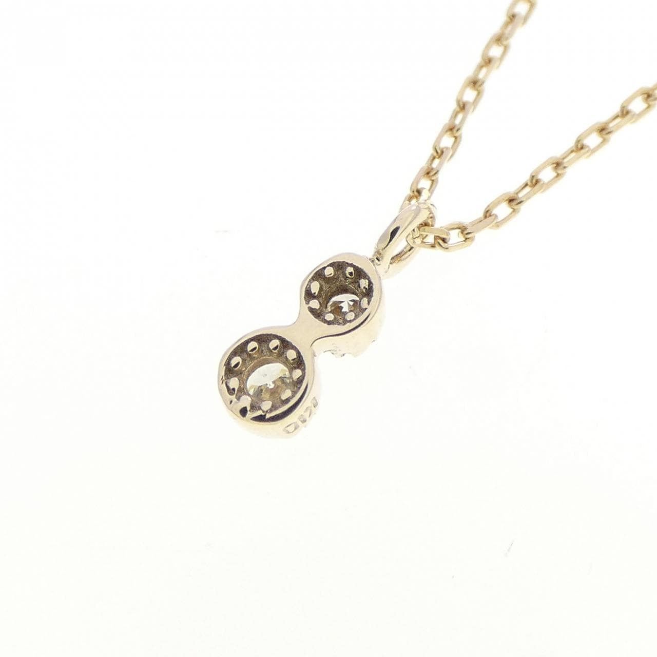 K10YG ダイヤモンド ネックレス 0.02CT