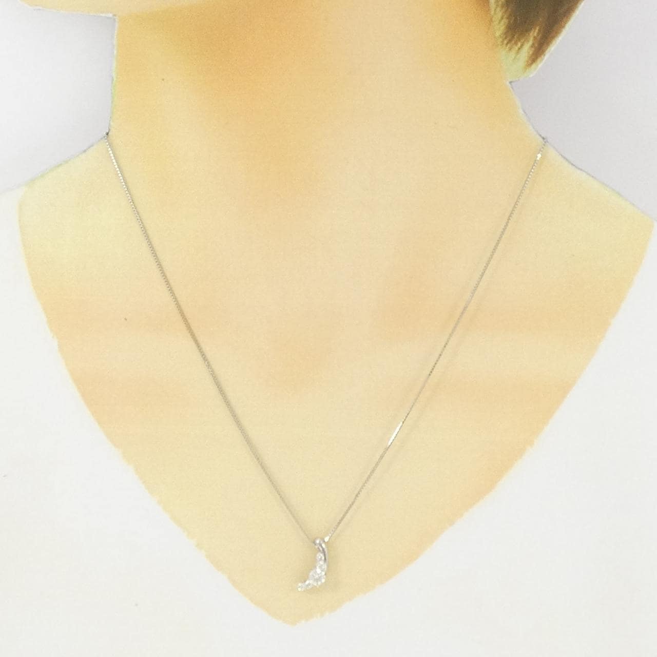 PT900/PT850 ダイヤモンド ネックレス 0.35CT