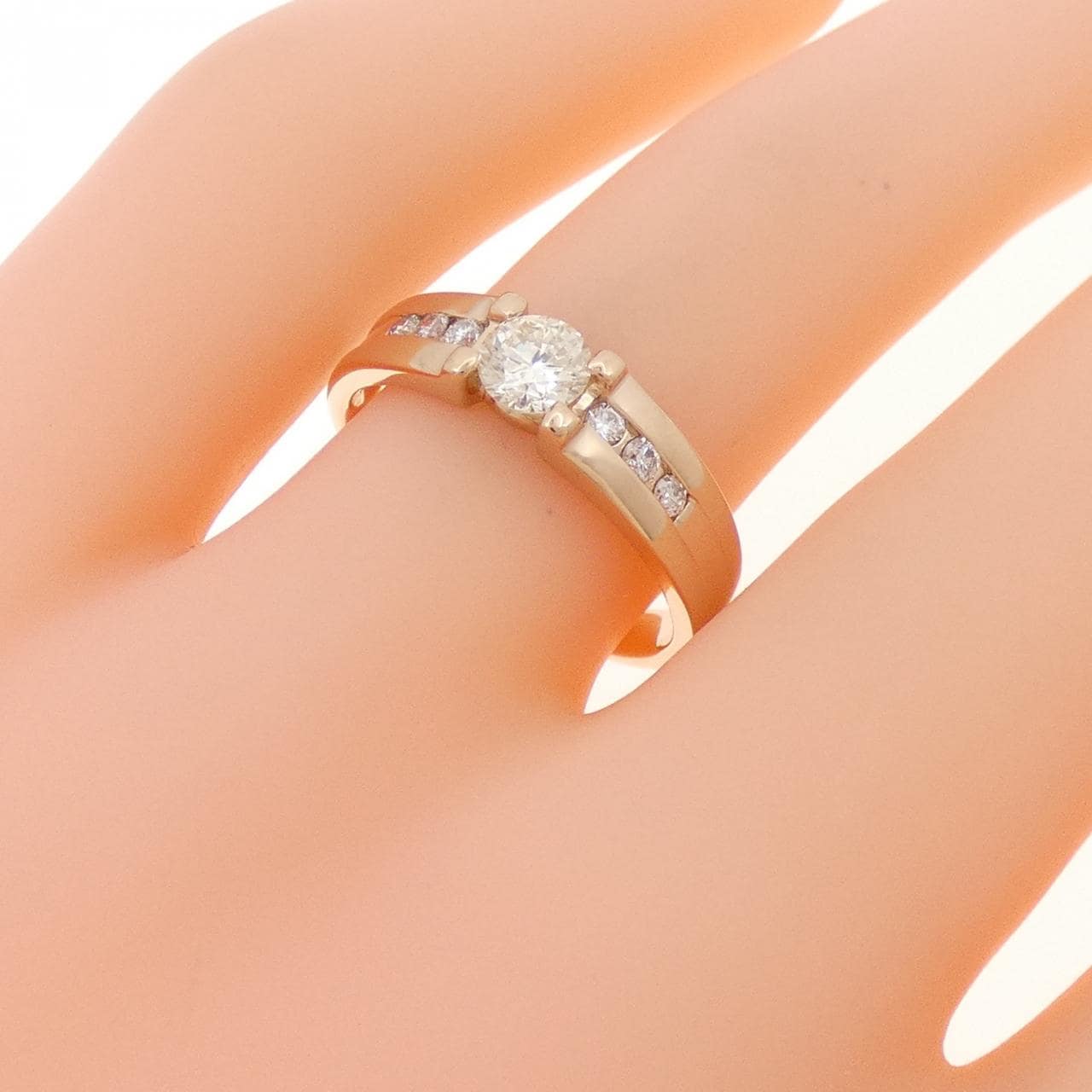 K18PG ダイヤモンド リング 0.307CT