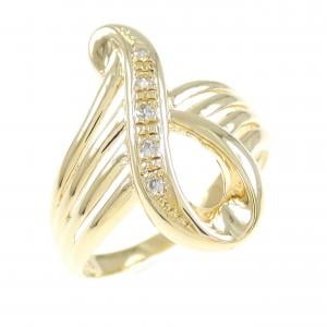 K18YG ダイヤモンド リング 0.03CT